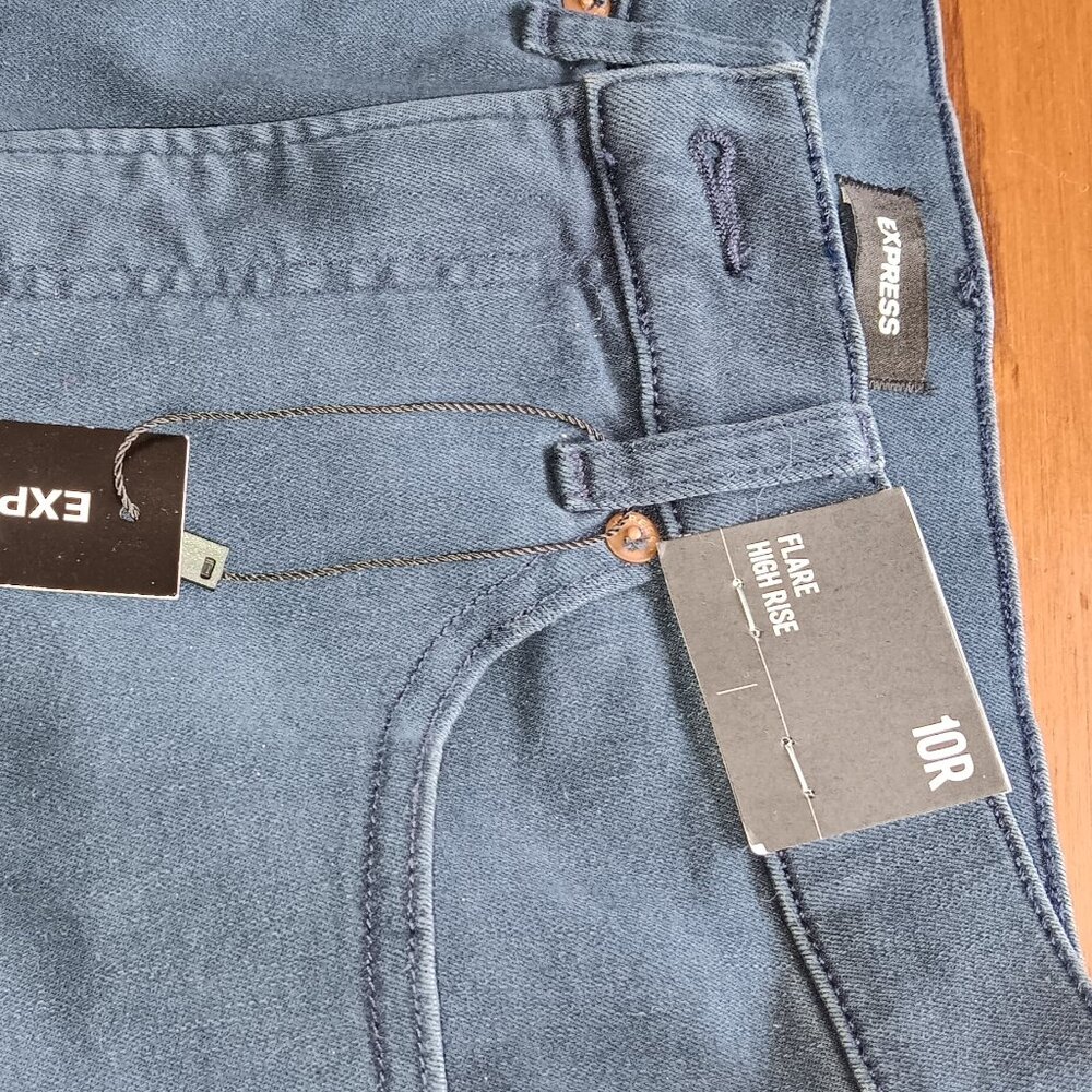 Express High Rise Flare Jeans - Picture 2 of 3